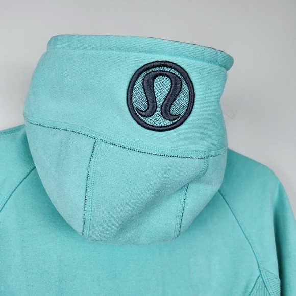 Lululemon Scuba Hoodie Hooded Sweatshirt Tiel Size 8 Fits Medium Cozy Comfy - Picture 6 of 12